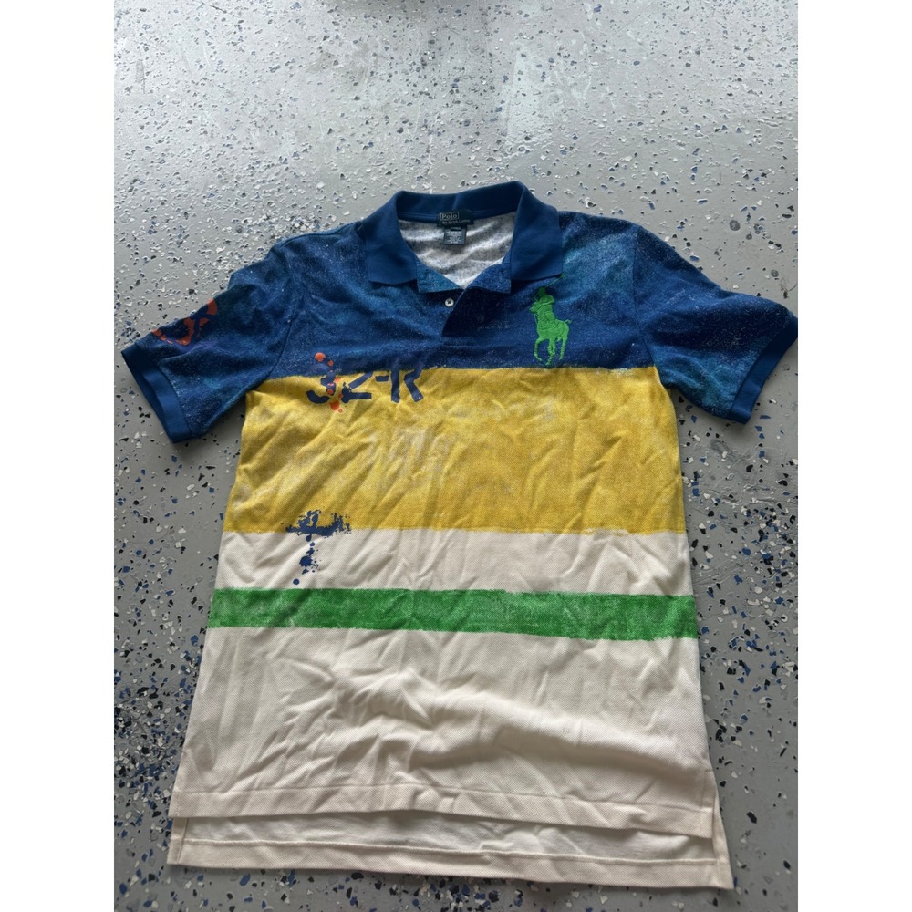 Polo Ralph Lauren Kids Polo Shirt Striped Short Sleeve Top XL